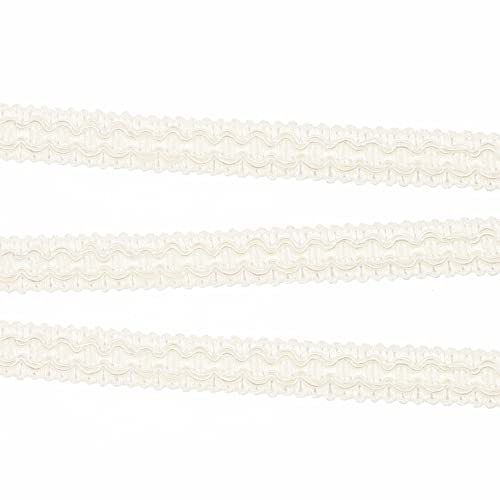 10 Yard 0.7 Inch Gimp Braid Trim, White - color: white