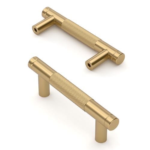 Asidrama 10 Pack 3.5 Inch(89mm) Champagne Bronze Cabinet Pulls Heavy-Duty Solid Kitchen Cabinet Handles Champagne Gold Drawer Hardware for Bathrooms Cabinets - color: Champagne Bronze, size: 3.5" Hole Center, style: 10 Pack