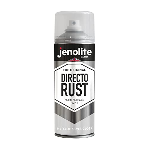 JENOLITE Directorust Metallic Finish Aerosol, Silver 1x13.5oz - color: Silver