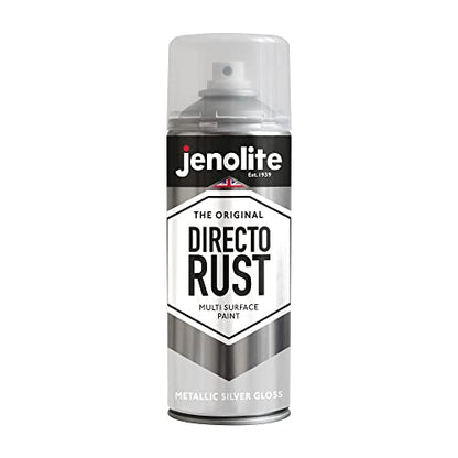 JENOLITE Directorust Metallic Finish Aerosol, Silver 1x13.5oz - color: Silver