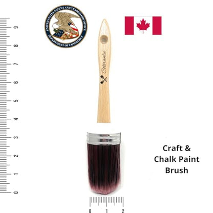 Colorantic | Oval Chalk Paint Brush for Milk Paint | Round Paint Brushes Furniture Painting | Best Soft DIY Chalky Blending Brush DIY - 2 Inch (no10) - size: 2 inch