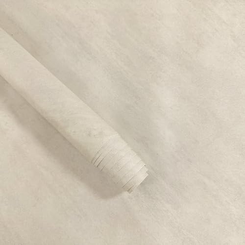 Cream Limewash Peel and Stick Wallpaper Concrete 48" x 354" Matte Beige Self-Adhesive Ivory Industrial Extra Wide Sandstone Cement Waterproof Contact Paper Textured Vinyl for Bedroom Kitchen Garage - size: 48" x 354"
