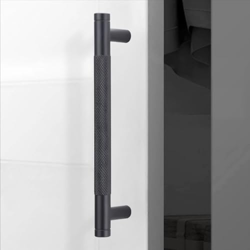 10 Pack 5 Inch Matte Black Kitchen Cabinet Handles - color: Matte Black, size: 5'' Hole Center(128mm)