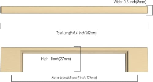 9BUILD 15 Pack Brushed Brass Cabinet Pulls 5 Inch Kitchen Cabinet Handles, Cabinet Hardware for Cupboard Drawer Pulls - color: Brushed Brass, size: 5"/128MM Hole Center, style: 15 Pack