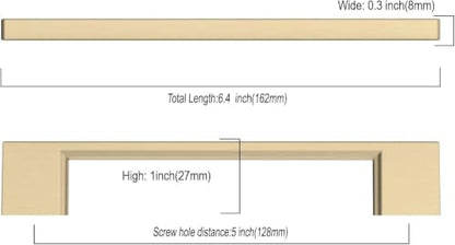 9BUILD 15 Pack Brushed Brass Cabinet Pulls 5 Inch Kitchen Cabinet Handles, Cabinet Hardware for Cupboard Drawer Pulls - color: Brushed Brass, size: 5"/128MM Hole Center, style: 15 Pack