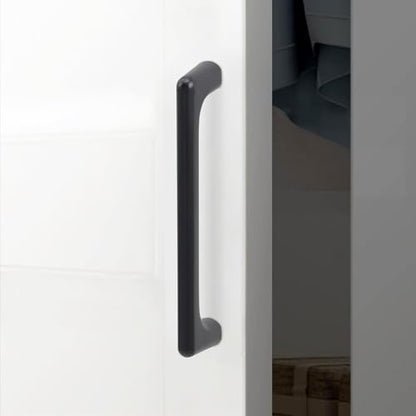 10 Pack 3.75 inch Matte Black Kitchen Cabinet Handles - color: Matte Black, size: 3-3/4 inch Hole Center