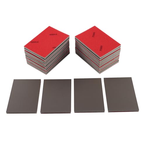 24pcs 3000Grits Sanding Sponge, Wet and Dry 4"x2.75" Sanding Block, Reusable Sand Paper for Metal Wood Drywall Walls Stone Automotive Paint Plastic DIY (3000 Grits) - size: 3000 Grits