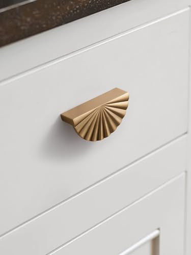 10 Pack Champagne Bronze Cabinet Pulls 3" Hole Center Cup Flat Drawer Pulls Kitchen Cupboard Bathroom Dresser Cabinet Hardware Handles Zinc Alloy - color: Champagne Bronze, size: 3"(76mm) Hole Center
