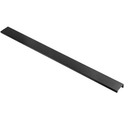 15.75 Inch Finger Pull 6Pcs, 12.6 Inch Hole Centers, Aluminum Alloy, Black - color: Black, size: 400mm/15.7", style: Straight Edge