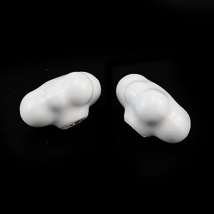 Dnyta 6 Pcs Clouds Shaped Ceramic Knobs Decorative Pulls Glossy Drawer Knob - style: White,Clouds Shaped