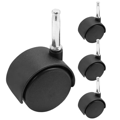 4pcs 2 Inch Swivel Caster Wheels, M8 Grip Neck Stem - style: 2 Inch-M8 Grip Neck Stem