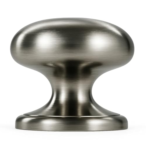 trust4care 4-Pack Brushed Satin Nickel 1.5" Bifold Closet Cabinet Knob Pull - color: Nickel, size: Set of 4