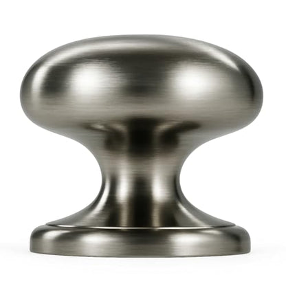 trust4care 2-Pack Brushed Satin Nickel 1.5" Bifold Closet Cabinet Knob Pull - color: Nickel, size: Set of 2