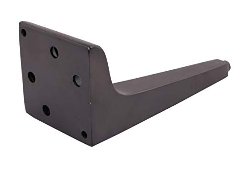 7 1/2 Inch Steel Mid Century Modern Sofa Legs - Set of 4, Black