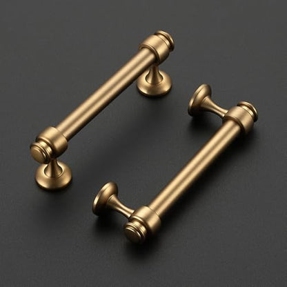 12 Pack Champagne Bronze Cabinet Handles, 3-3/4" Hole Center Drawer Pulls - color: Champagne Bronze, size: 3-3/4 Inch Hole Centers
