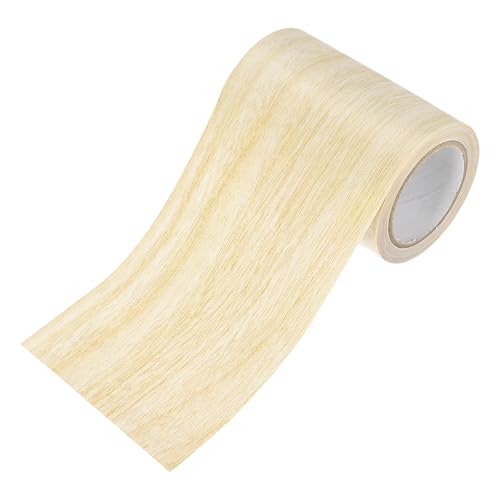 M METERXITY 1-Roll Wood Grain Repair Tape, 3.15in x 15ft Textured Realistic Self-Adhesive Wood Floor Tape Contact Paper for Furniture/Floors/Home [Light Yellow Oak] - color: Light Yellow Oak, size: 3.15in x 15ft