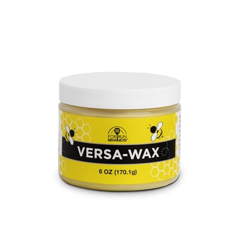 Fox Run Versa Wax, Beeswax Polish For Metals and Wood, 6 Ounces of Wax