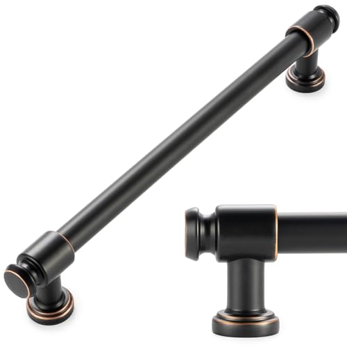 KOOFIZO 10 Pack 7-1/2 in Oil Rubbed Bronze Cabinet Pulls, Drawer Handle P11 - color: Oil Rubbed Bronze, size: 7-1/2" CC