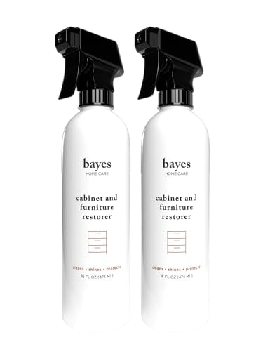 Bayes High-Performance Furniture, Cabinet Cleaner and Polish - Cleans, Conditions, and Preserves Fine Wood Furniture and Cabinetry - 16 oz, 2 Pack - size: 16 Fl Oz (Pack of 2)