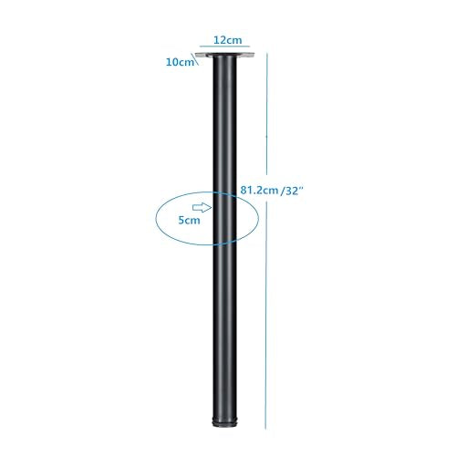 32Inch Metal Desk Legs, Adjustable Table Legs - size: 32"