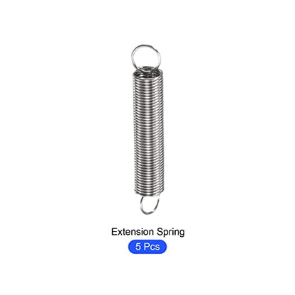 METALLIXITY Extension Spring (0.8x8x50mm/0.04"x0.32"x1.97") 5Pcs, 304 Stainless Steel Tension Spring Wire - for Home Repair Construction Machinery - size: 0.04"x0.32"x1.97"