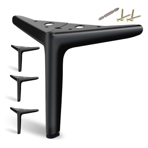 6 Inch Furniture Legs, DIY Cabinet Legs for Furniture Set of 4 - size: 6 Inch | 15cm