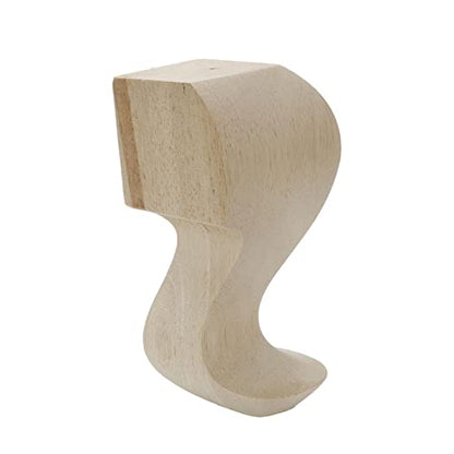 Solid Wood Furniture Legs, 5.83 Inch Height, 4Pcs