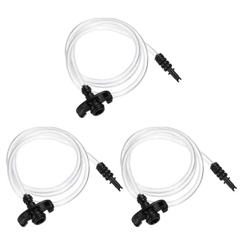 uxcell 3Pcs Air Tube 10cc Glue Adhesive Dispenser Syringes Connector Adapter Replacement for Industrial Glue Liquid Cartridge Dispensing Accessories, Black - color: Black, size: 10cc