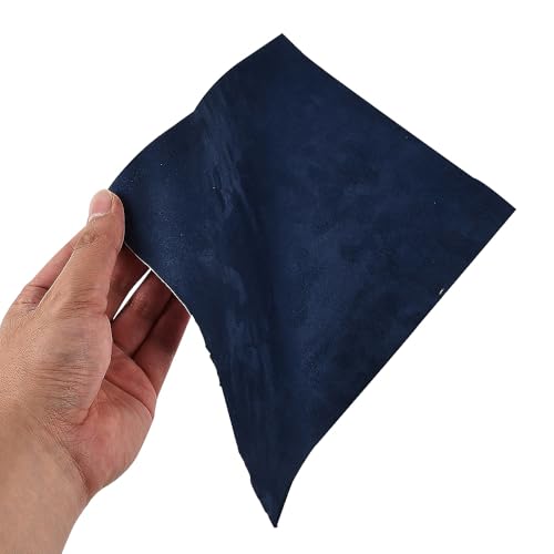 Suede Fabric Car Vinyl Wrap Sticker Sheet, 12"x60", DarkBlue - color: Dark blue, size: 12" x 60"