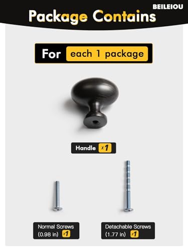 Oval Oil Rubbed Bronze Cabinet Knobs, Zinc Alloy for Drawer Knobs for Dresser Cupboard Wardrobe, Kitchen Cabinet Pulls (2, Oil Rubbed Bronze, Egg knob) - color: Oil Rubbed Bronze