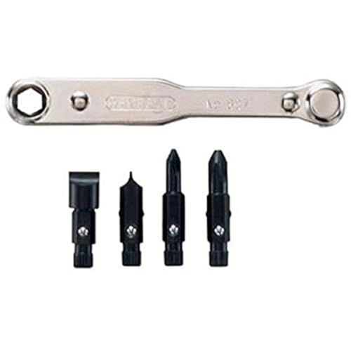 General Tools 8071 Five-Piece Ratchet Offset Screwdriver Set - style: 5 Piece Spec Set
