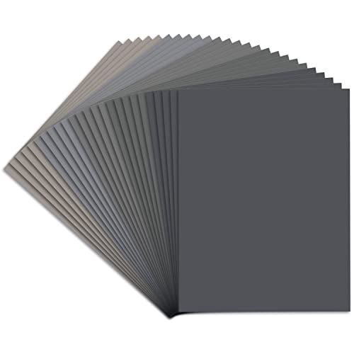 25PCS Sandpaper, Wet Dry Sandpaper, High Grit 1000 2000 3000 5000 7000 Sandpaper Sheets Assortment for Wood Metal Polishing Automotive Sanding, 9 x 11 inches - size: 1000-7000 Grit, 25 Sheets, 9 x 11 inches