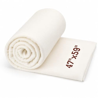 Cotton Quilting Batting Natural Quilt Batting 47 x 59 Inch 200gsm - size: 47"×59"