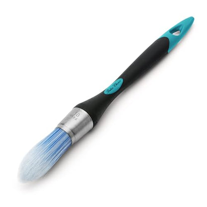 Bates- Trim Brush, 0.75 Inch, Edge Painting Tool, Trim Paint Brushes, Trimmer Edger, Trim Brush - color: Blue-black, size: 0.75 inch, 1 Pack