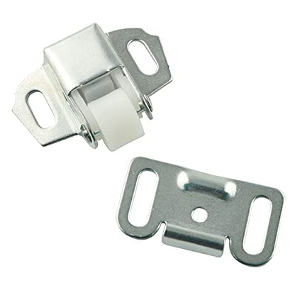RLECS Single Roller Catch 4Sets Single Roller Suction Buckle with Screws for Overlay Cabinet Door