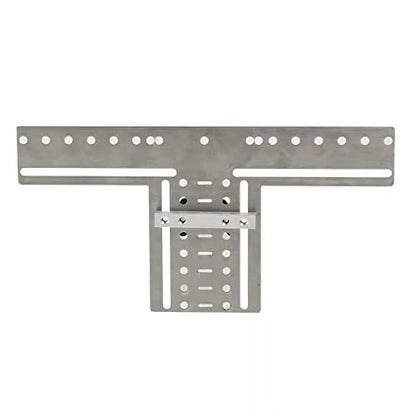 Mousike Cabinet Pull Metal Template， Handle Drill Mounting Template for Cabinet Doors and Drawers(Silver,1Pack)
