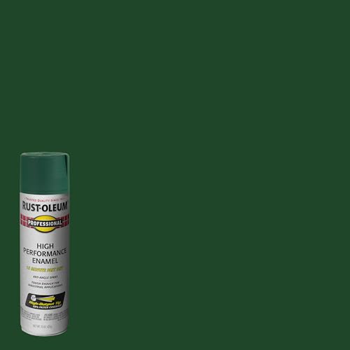 Rust-Oleum Professional High Performance Gloss Hunter Green Spray Paint - color: Gloss Hunter Green, size: 15 Ounce (Pack of 1)