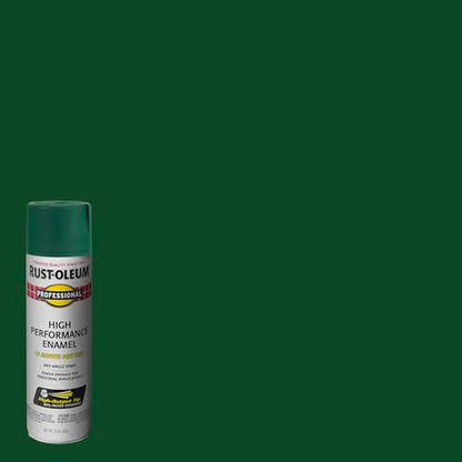 Rust-Oleum Professional High Performance Gloss Hunter Green Spray Paint - color: Gloss Hunter Green, size: 15 Ounce (Pack of 1)