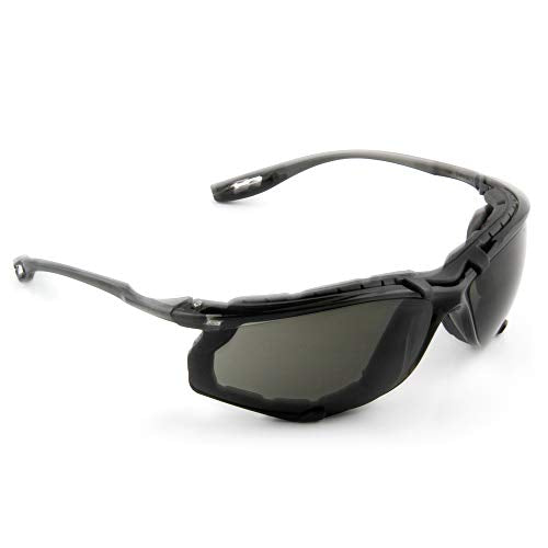 3M Safety Glasses, Virtua CCS, Anti-Fog Gray Lens, Black Frame, ANSI Z87 - color: Gray Lens, Black Frame With Foam Gasket, size: 1 Count (Pack of 1)