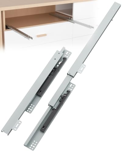 Onemake 10" Bottom Mount Drawer Slides, Soft Close Full Extension, 1 Pair - size: 10 Inch