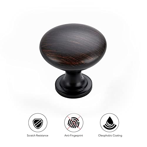 Ravinte Oil Rubbed Bronze Cabinet Knobs, Zinc Knobs Drawer Pulls, 5 Pack - color: Oil Rubbed Bronze
