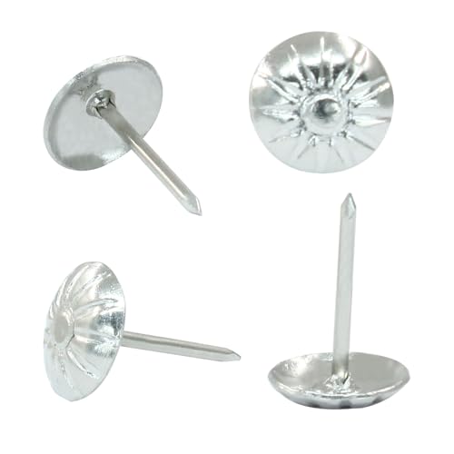 Antique Upholstery Tacks, Silver, 100 Pack - color: Silver