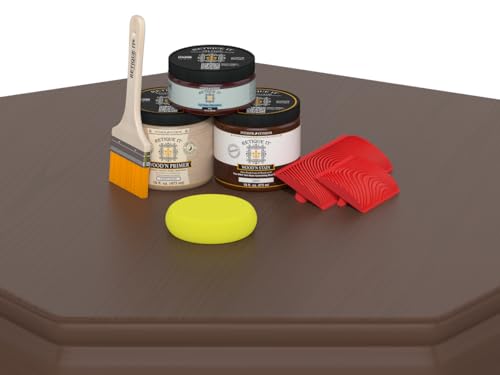 Retique It Wood'n Stain - Real Wood Gel Stain Kit for Fireplace, 20 Java (Water-based, High Coverage, Interior/Exterior) - color: 20 Java, style: 2. Fireplace