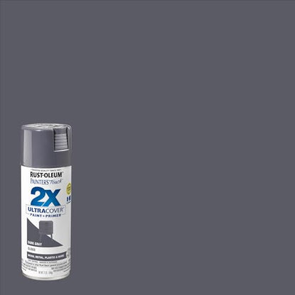 Rust-Oleum Painter's Touch 2X Ultra Cover Spray Paint, Gloss Dark Gray - color: Gloss Dark Gray, size: 12 Ounce (Pack of 1)