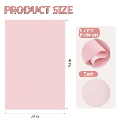 Faux Leather Fabric Smooth Solid 54" x 36" (Pink) - color: Pink