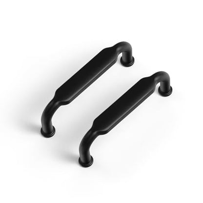 Goo-Ki 6 Pack 3 in (76mm) Hole Center Cabinet Pulls Matte Black Zinc Alloy Kitchen Drawer Pulls Drawer Handles 3.45 Inch Length 2202-B-76 - color: Matte Black, size: 3 Inch Hole Centers
