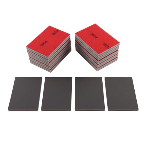 24pcs 1200Grits Sanding Sponge, Wet and Dry 4"x2.75" Sanding Block, Reusable Sand Paper for Metal Wood Drywall Walls Stone Automotive Paint Plastic DIY (1200 Grits) - size: 1200 Grits