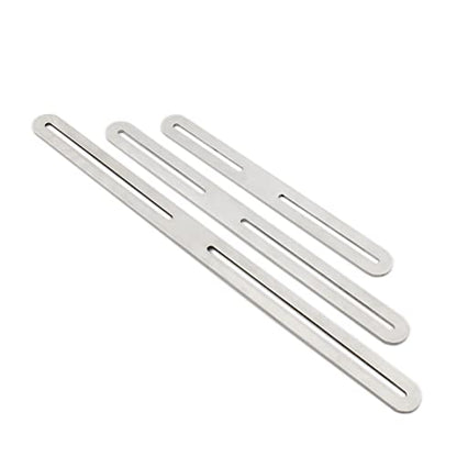 4 PCS Flat Straight Brace Brackets Mending Plates Repair Fixing Bracket with Slot, ULIFESTAR Heavy Duty Thicken SUS Corner Brace for Wood,Metal Bracket for Furniture Shelf Bed Table-8.27x0.94x0.12'' - size: Silver 8.27 x 0.94 x 0.12 inches