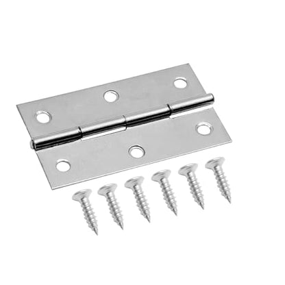 Piutouyar 12 Pack Butt Hinge 2.5 Inch Mini Hinges, Silver - size: 2.5 Inch