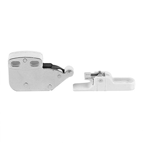 Push to Open Door Latches, Automatic Cabinet Latch Lock Set No Handle Spring Latches for Cupboard Wardrobe Furniture Sliding Doors Easy Install Hidden Touch Catch